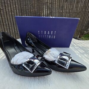 Stuart Weitzman Black Patent Leather Women's Shoes